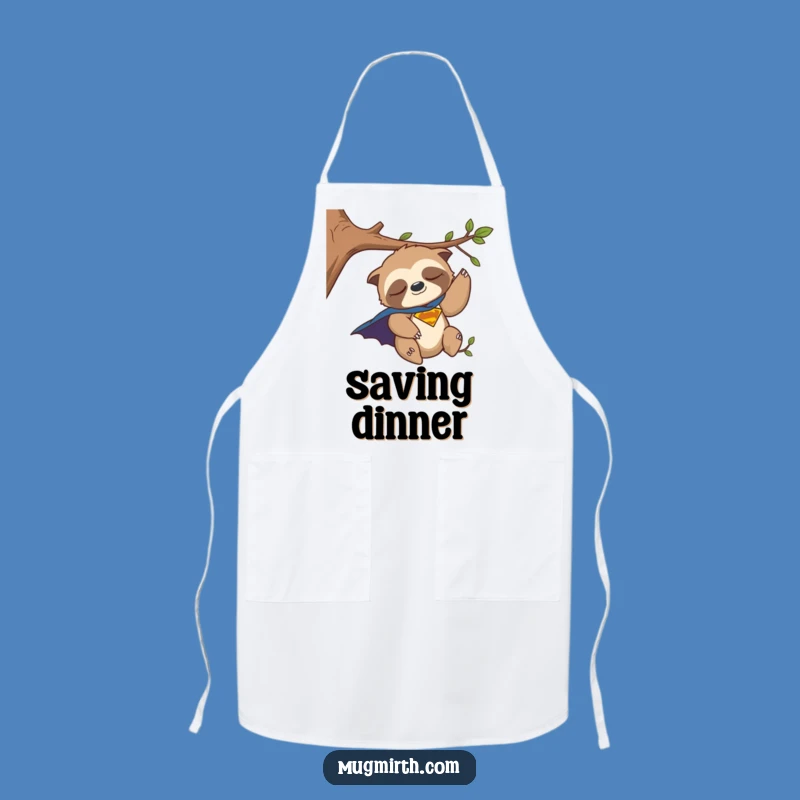Funny Sloth Apron: Cook with This Hilarious Superhero's Tired But Determined Kitchen Style