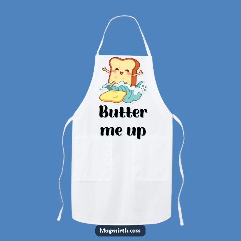 Funny Toast Surf Butter Apron: Cook with Breakfast Cheer!