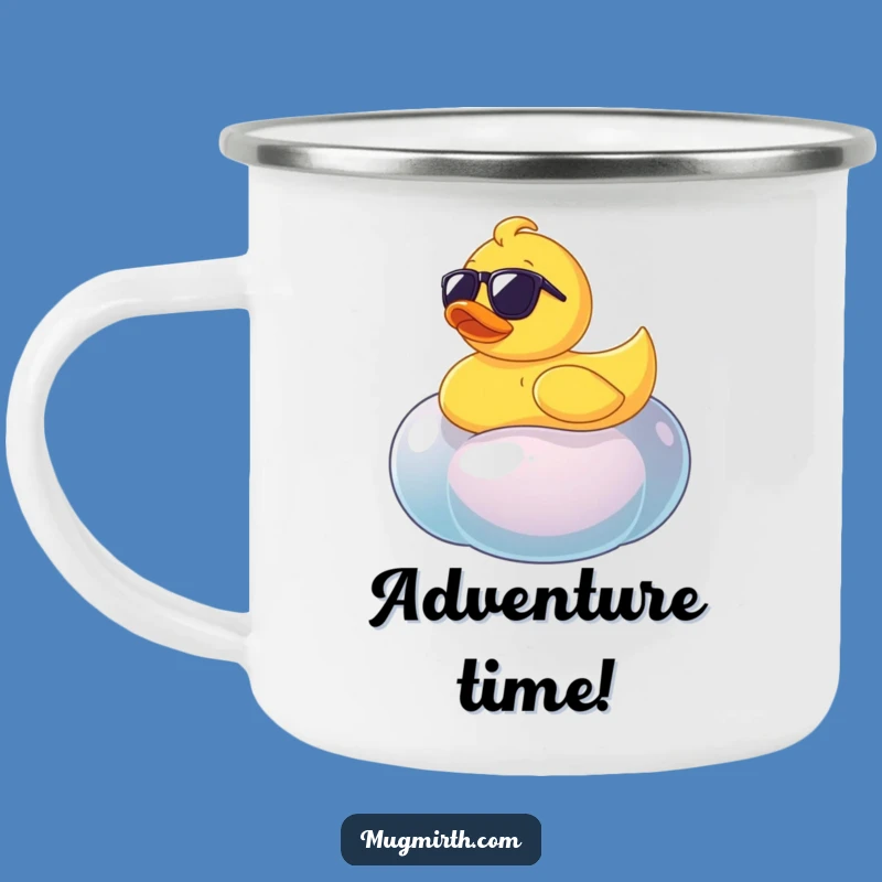 Funny Rubber Ducky Jellybean Camping Mug - Outdoorsy & Hilarious Fun