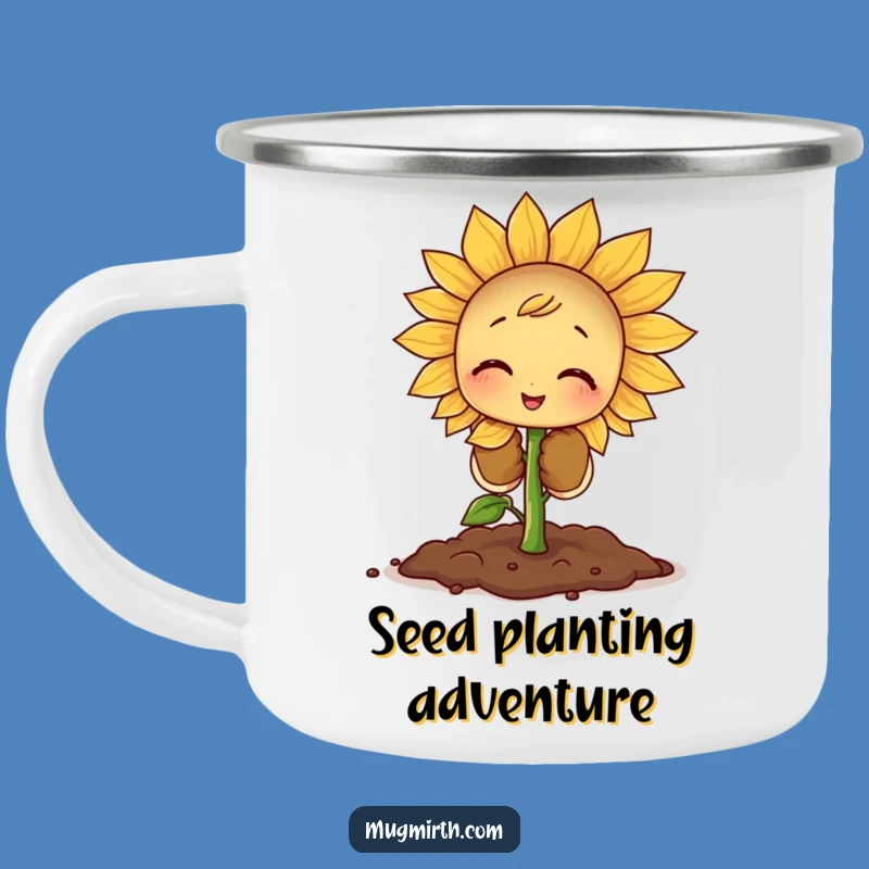 Funny Sprout Garden Camp Mug - Durable & Whimsical Outdoor Gear, Great Funny Gift