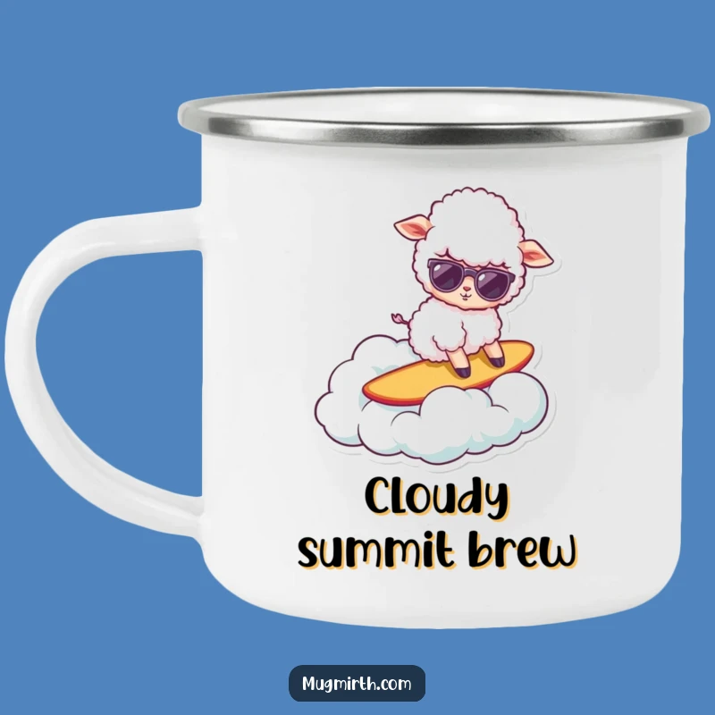 Funny Surfing Sheep Mug - Adventure with Cool Vibes!