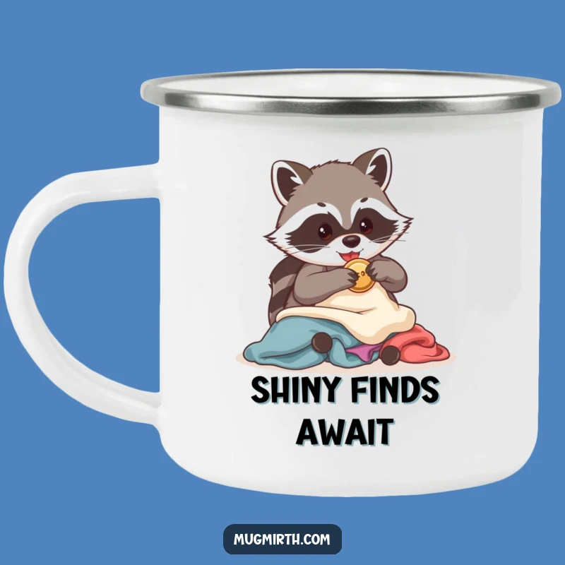 Funny Raccoon Trailside Button Thief Camping Mug - Durable & Hilarious Outdoor Gear, Great Funny Gift