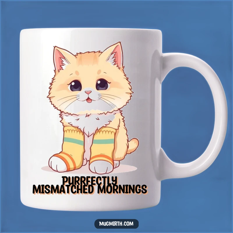 Funny Cat Sock Mug: Fashion Fails Funny Gift