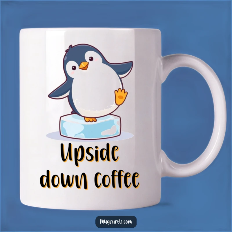 Funny Penguin Handstand Mug: A Hilarious Gift for Penguin Lovers and Balancing Acts