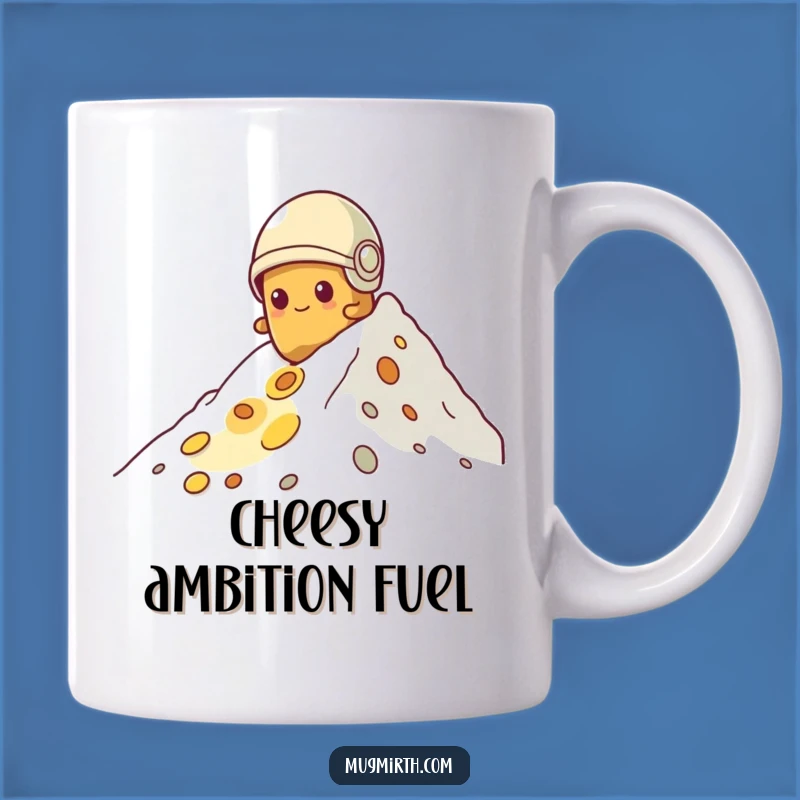 Funny Potato Climbing Cheese Mug: Determined Spud Adventure Gift