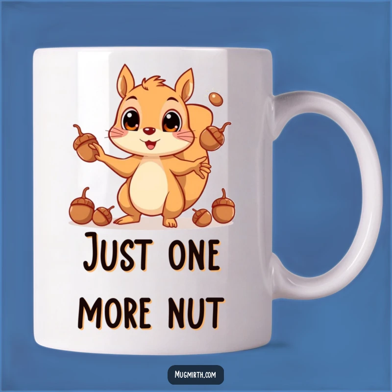 Funny Squirrel Juggling Acorns Mug: Hilarious Gift for Busy, Nuts People