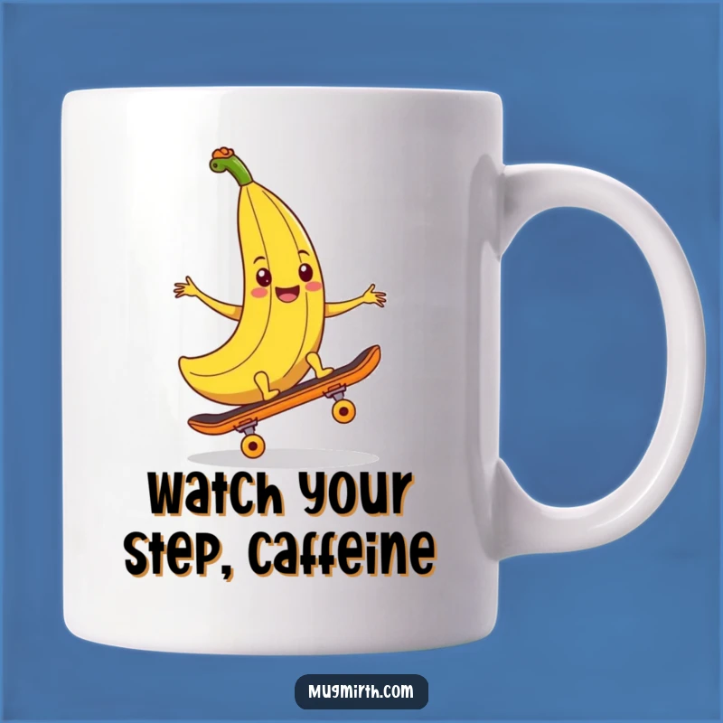 Funny Banana Peel Trip Mug: Skater Prank Humor, Perfect Funny Gift Idea