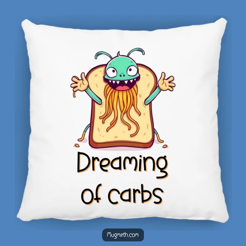 Funny Toast FSM Pillow - Cozy Absurdity & Comfy Hug