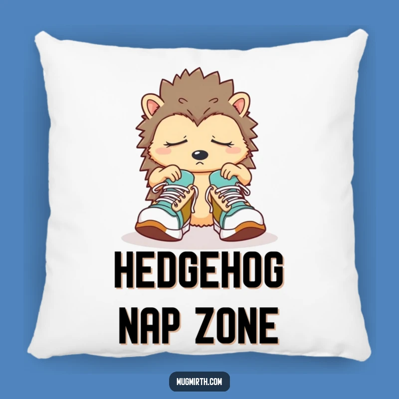 Funny Sleepy Hedgehog Pillow: Cuddle up with confusion, a soft and funny gift!