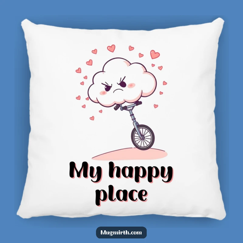Funny Grumpy Cloud Pillow: Cuddle Up with This Hilarious Moody Companion