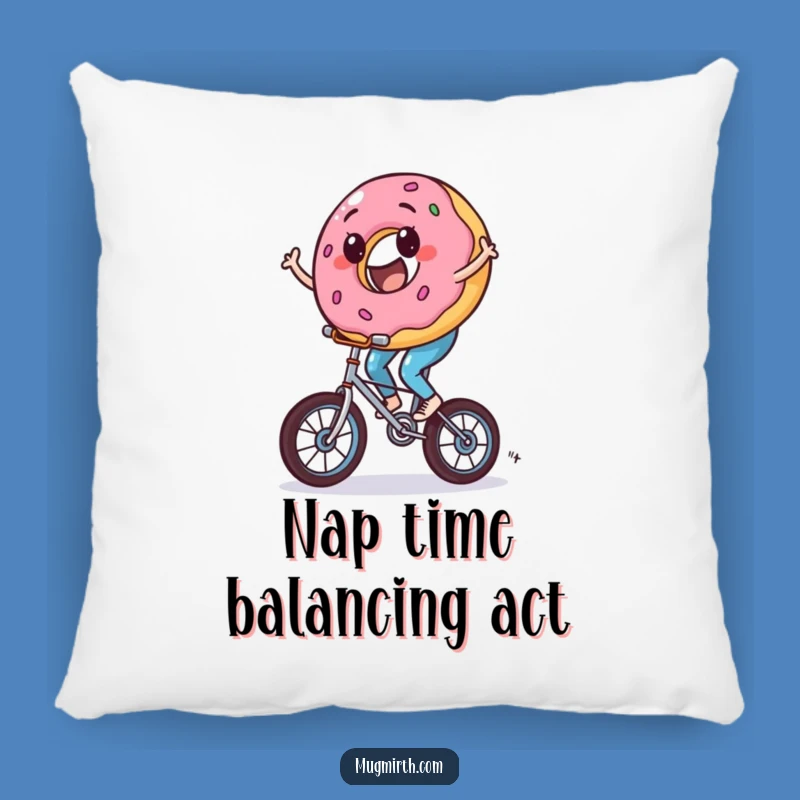 Funny Donut Pillow - Cuddle Up with This Hilarious Rider!