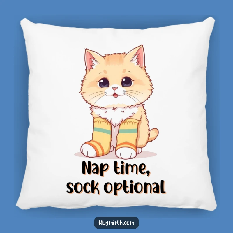 Funny Cat Sock Pillow: Cozy Quirky Comfort Funny Gift