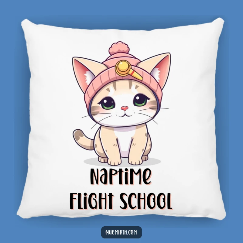 Funny Flying Cat Pillow: Propeller Beanie plush, a soft and hilarious gift for comfort.