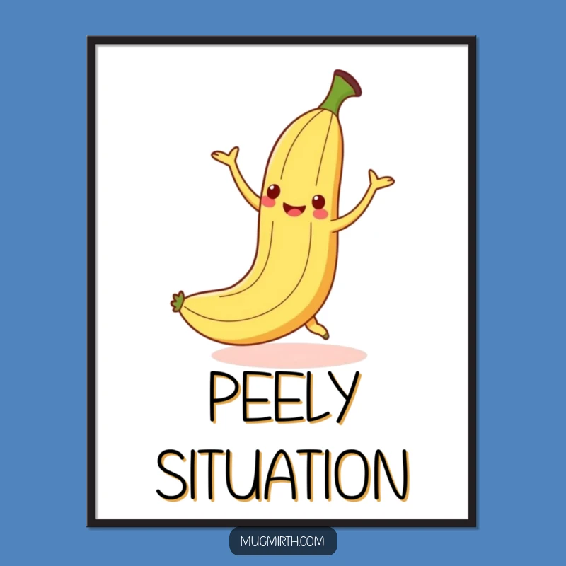 Funny Dancing Banana Slip Digital Art - Groovy Instant Decor