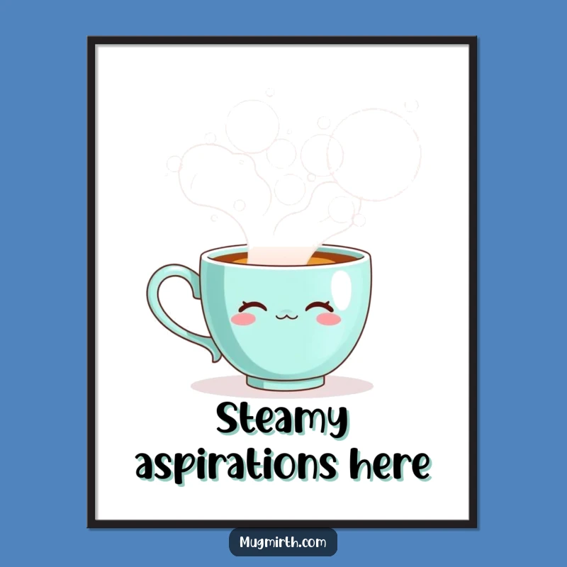 Funny Teacup Art Print - Bring Whimsical Charm Instantly!