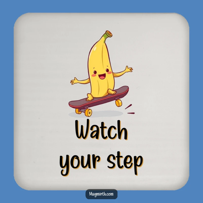 Funny Banana Peel Coaster - Protect Surfaces with This Hilarious Hazard!