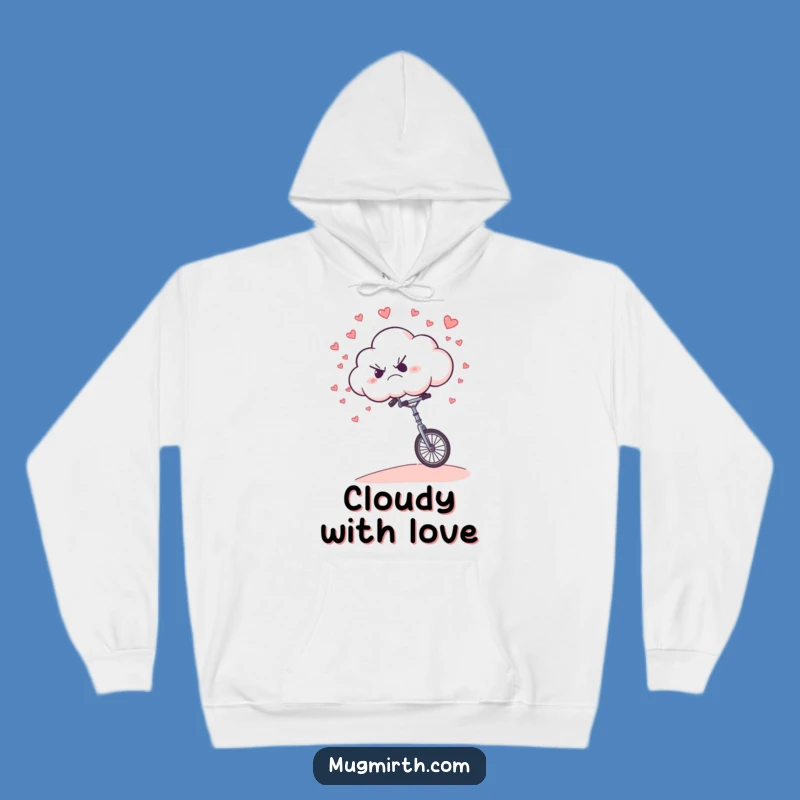 Funny Grumpy Cloud Hoodie: Cozy Up with This Hilarious Unicycle Weather Gear