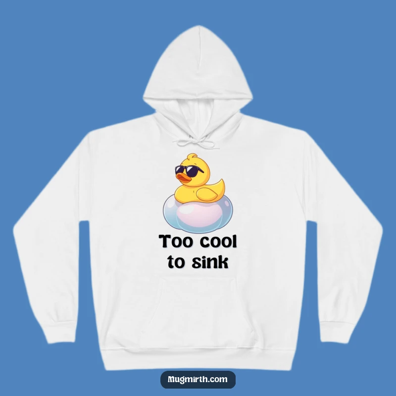 Funny Ducky on Jellybean Hoodie - Cozy & Hilarious Winter Gift