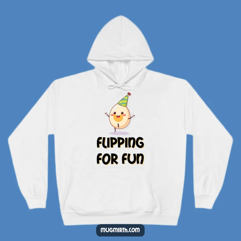 Funny Egg Party Cartwheel Hoodie - Cozy and Whimsical Gift