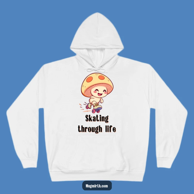Funny Mushroom Skater Hoodie: Cozy Comfort for Thrill Seekers