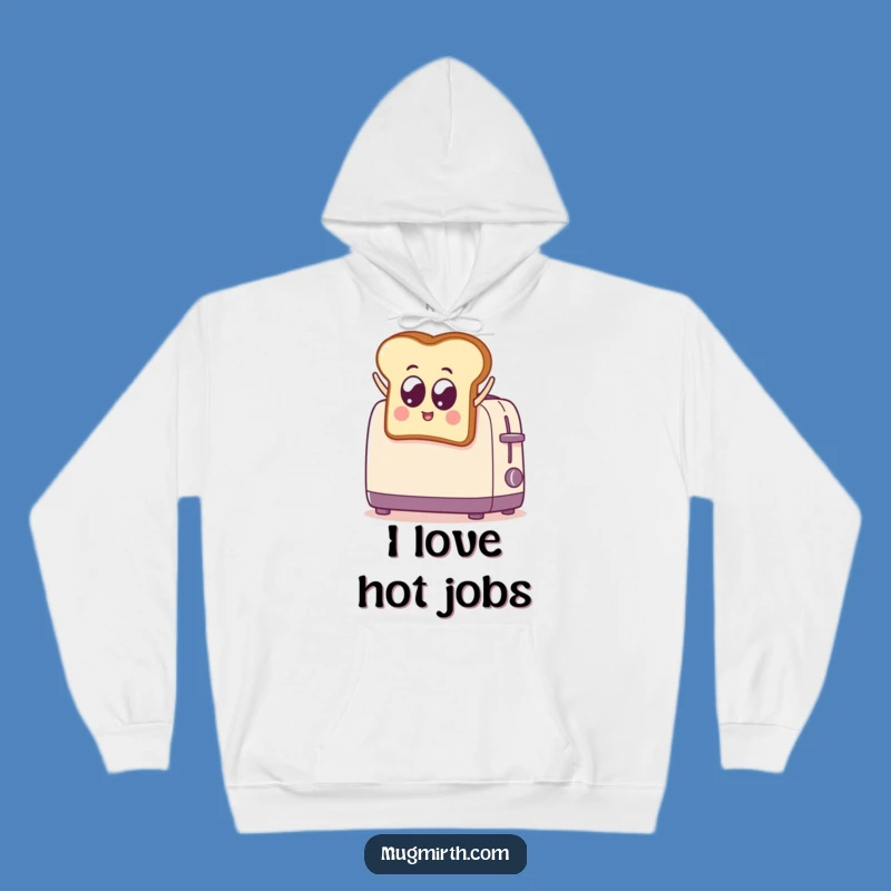 Funny Toast Jumps into Toaster Hoodie: Cozy and Hilarious Wear for Ultimate Comfort