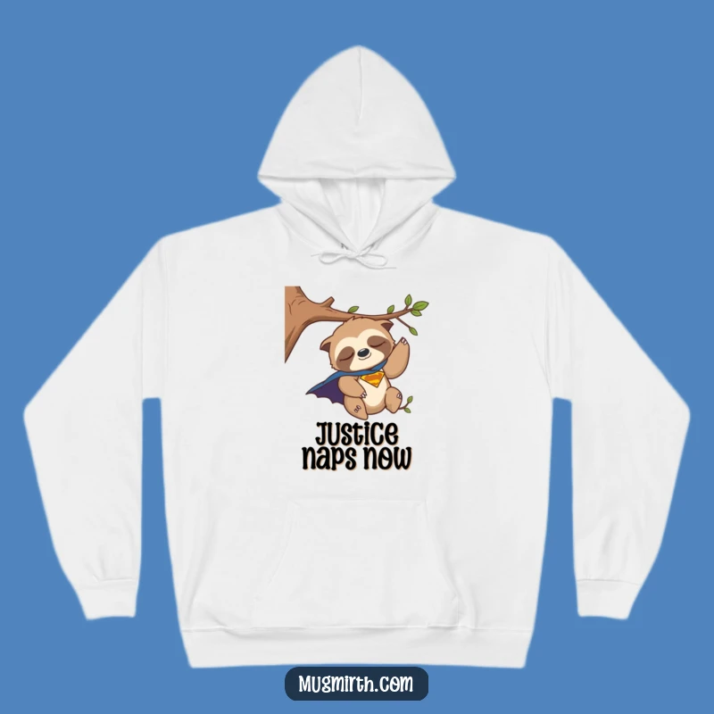 Funny Sloth Hoodie: Cozy Up with This Hilarious Superhero Naptime Sweatshirt Gift
