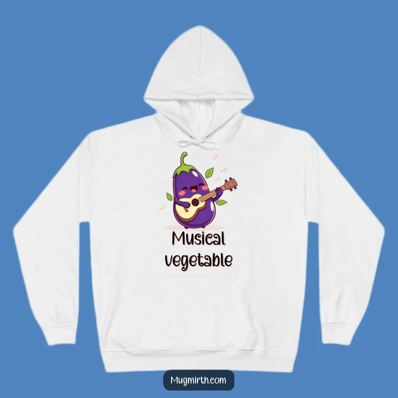 Funny Singing Eggplant Hoodie: Cozy Up with This Hilarious Musical Vegetable Apparel