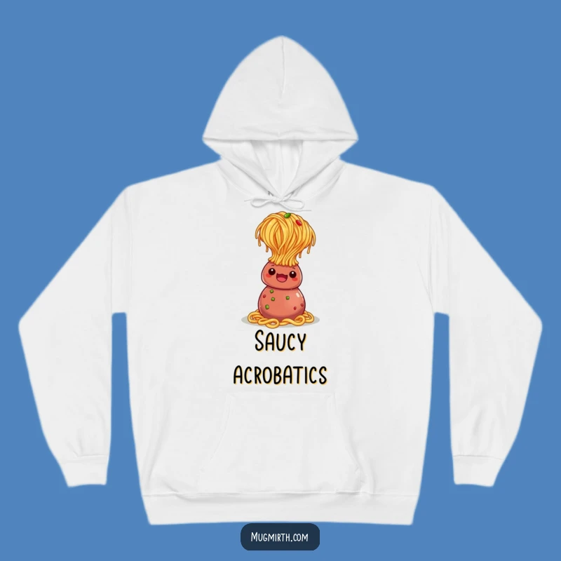 Funny Spaghetti Headstand Hoodie: Cozy Up with This Hilarious Pasta Apparel