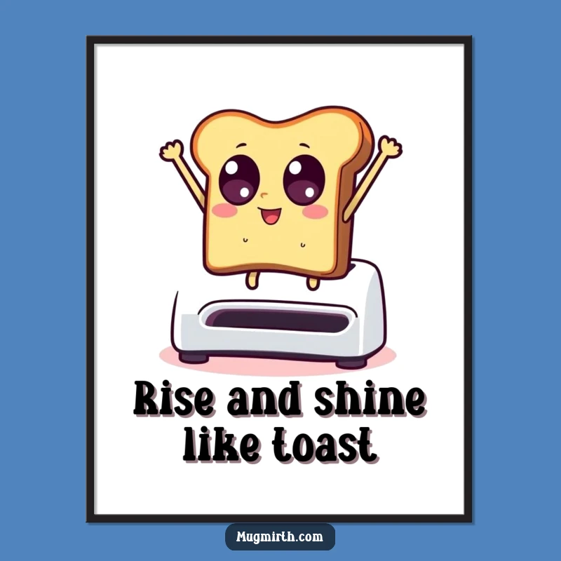 Free Printable Wall Art: Dramatic Toast Launch, Funny Downloadable Decor