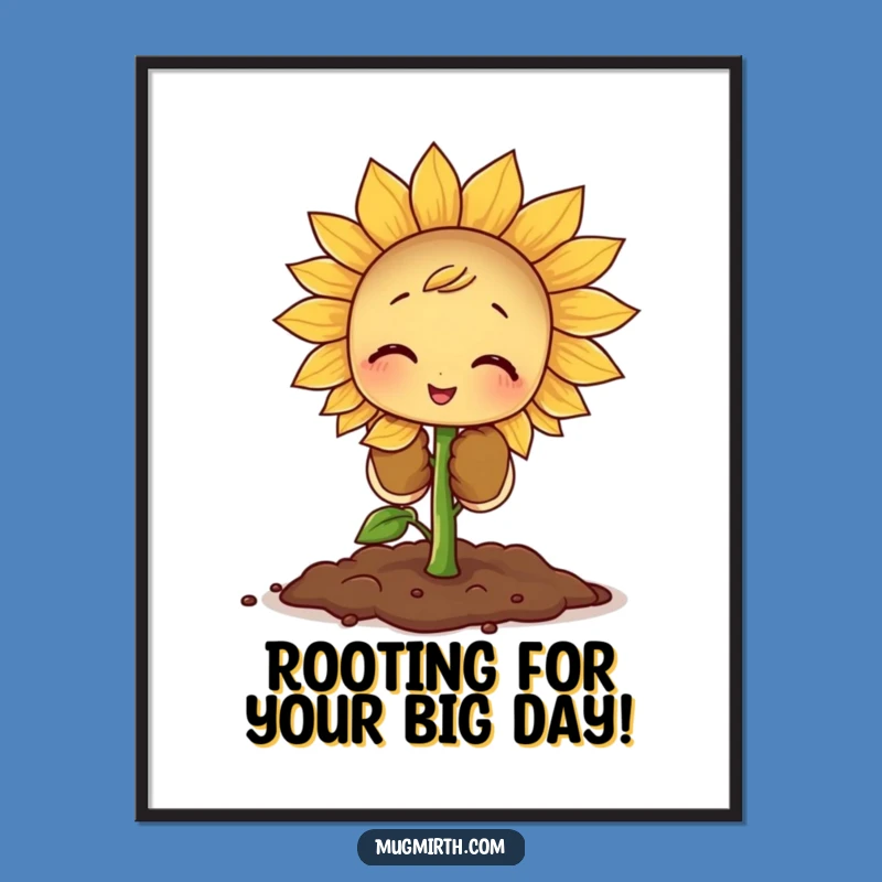 Giant Seed Struggle: Whimsical Free Printable Wall Art - Quirky Downloadable Art