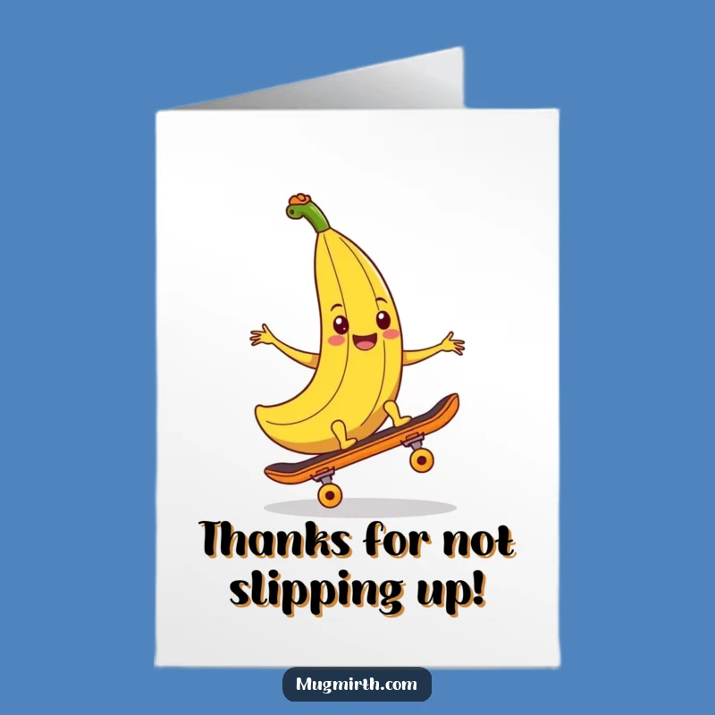 Free Printable Banana Thank You Card: Cheeky DIY Downloadable for Funny Thanks