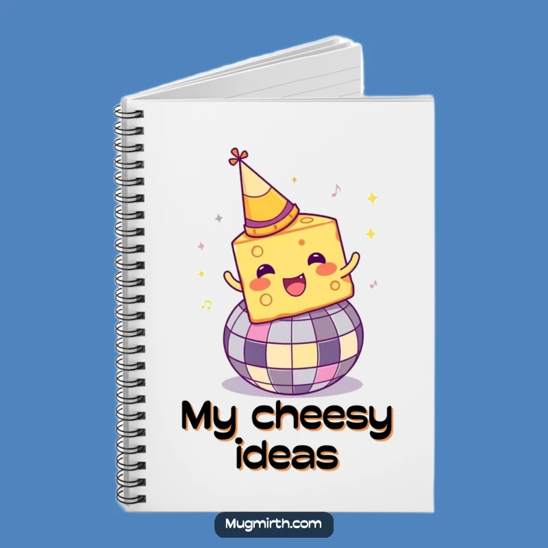 Funny Disco Cheese Notebook: Jot down party ideas with cheesy flair, a fun funny gift!