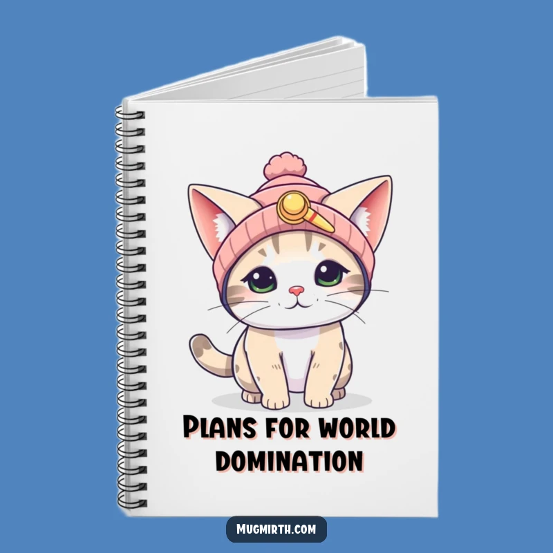 Funny Flying Cat Notebook: Propeller Beanie journal, a hilarious gift for creative ideas.