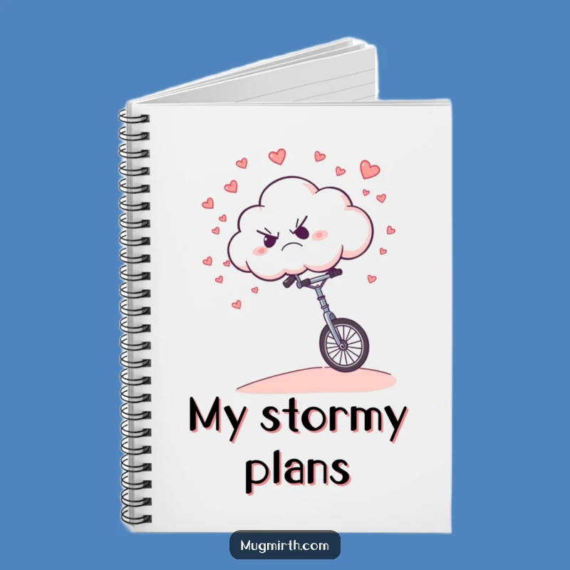 Funny Grumpy Cloud Notebook: Jot Down Thoughts with This Hilarious Moody Journal