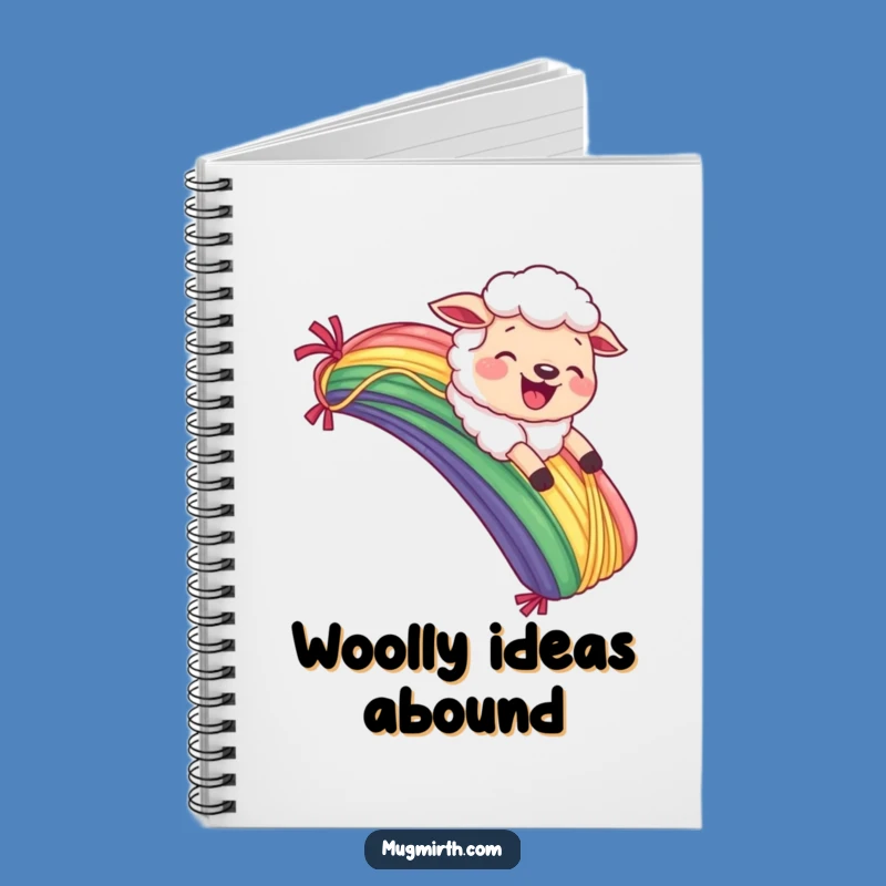 Funny Sheep Yarn Rainbow Notebook: Jot Down Creative Ideas!
