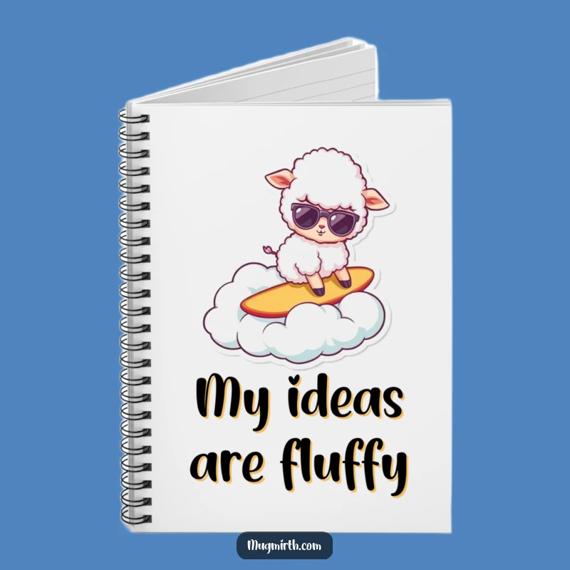 Funny Surfing Sheep Notebook - Jot Down Ideas with Coolness!