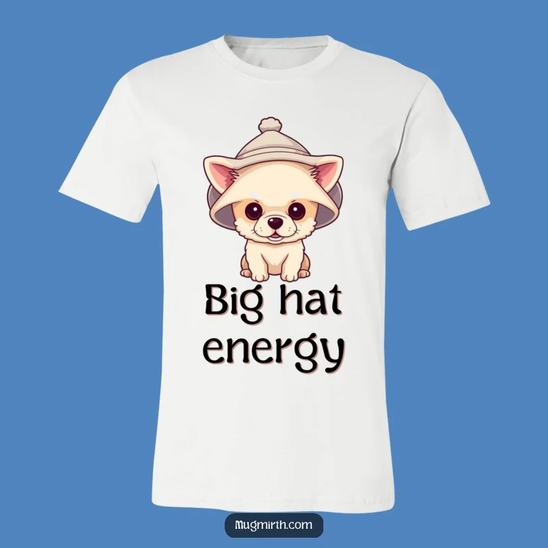 Funny Tiny Dog Giant Hat T-Shirt: Wear Your Love for Adorable Pups