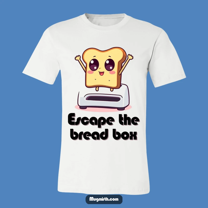 Funny Dramatic Toast Leaping T-Shirt - Hilarious Breakfast Foodie Tee