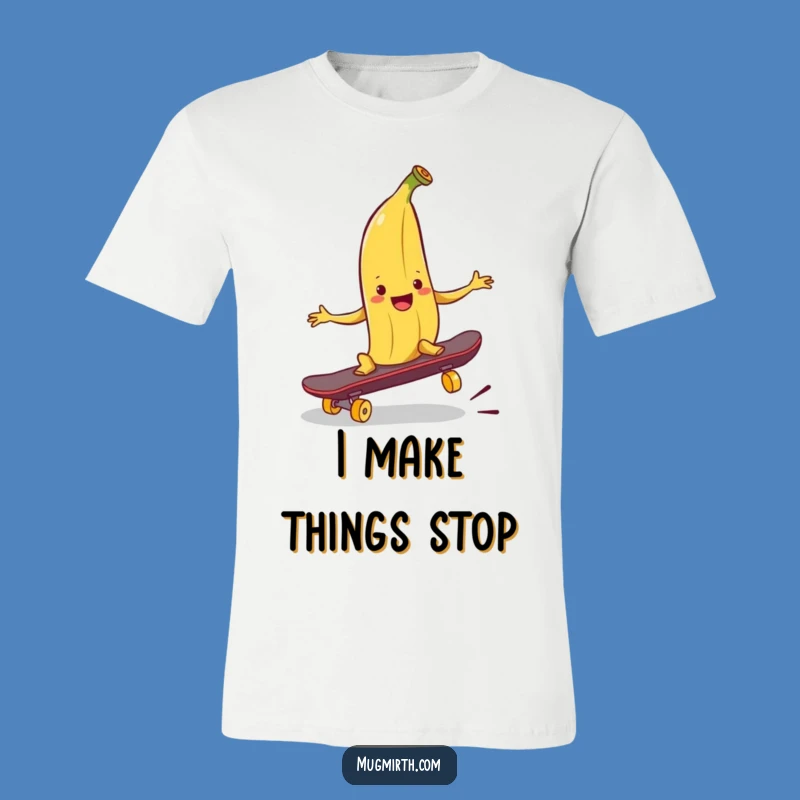 Funny Banana Peel Skateboard T-Shirt - Wear Your Prankster Spirit!