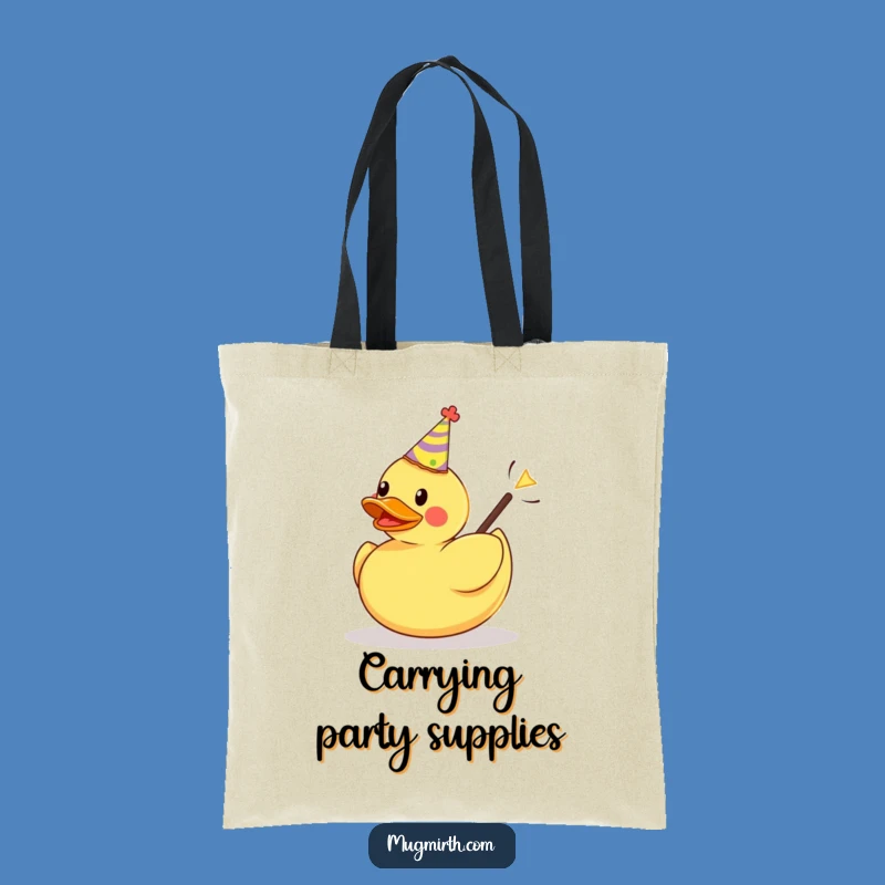 Funny Rubber Duck Party Slingshot Tote Bag - Hilarious Accessory for Fun