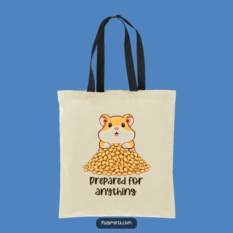 Funny Hamster Seed Tote Bag: Hilarious Carryall for Your Treasures