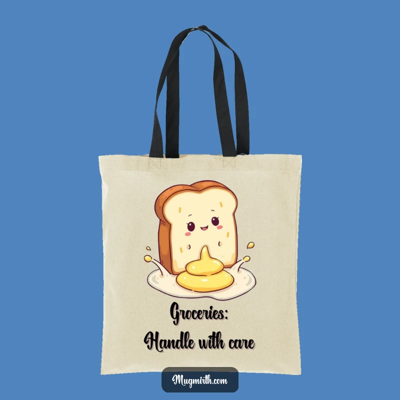 Funny Toast Butter Splash Tote Bag: Your Hilarious Carry-All for Everyday Fun